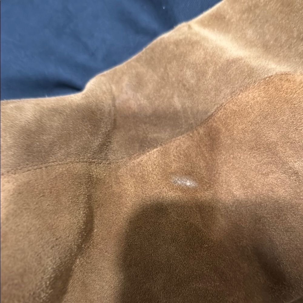 Ralph Lauren Tan Heeled Boots with Fur Trim - Picture 5 of 5